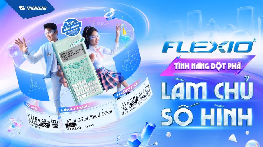 Thương hiệu Flexio từ Thiên Long ra mắt máy tính giúp học sinh làm chủ môn toán