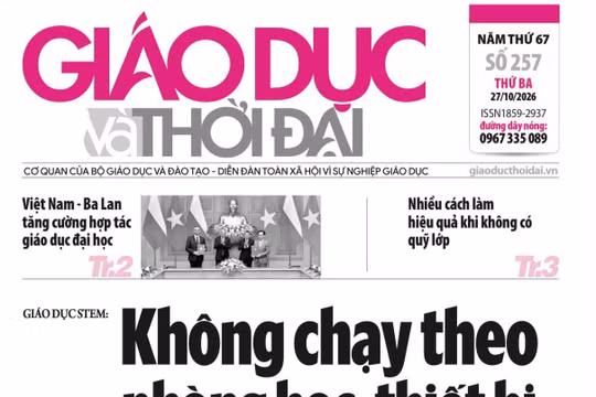 Tin tức báo in 27/10: Bảo đảm nội dung giáo dục thiết yếu