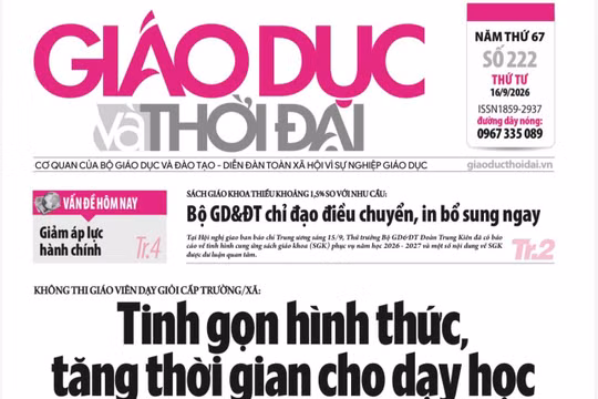 Tin tức báo in 16/9: Trí tuệ nhân tạo vào phòng hiệu trưởng