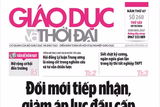 Tin tức báo in 30/10: Đổi mới tiếp nhận, giảm áp lực tuyển sinh đầu cấp