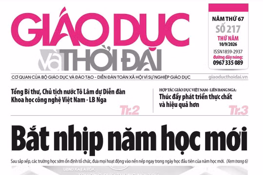 Tin tức báo in 10/9: Bắt nhịp năm học mới