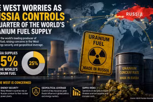 Sau khí đốt, châu Âu lại phải tìm cách ‘thoát uranium Nga’