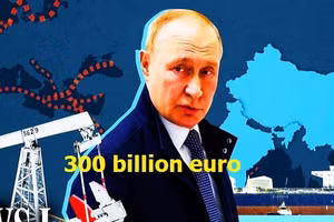 Châu Âu tìm cách tịch thu 300 tỷ euro bị đóng băng