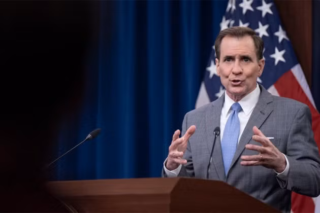 Ông John Kirby khẳng định Hải quân Mỹ sẽ không hộ tống tàu chở ngũ cốc Ukraine tại Biển Đen. Ông John Kirby khẳng định Hải quân Mỹ sẽ không hộ tống tàu chở ngũ cốc Ukraine tại Biển Đen.