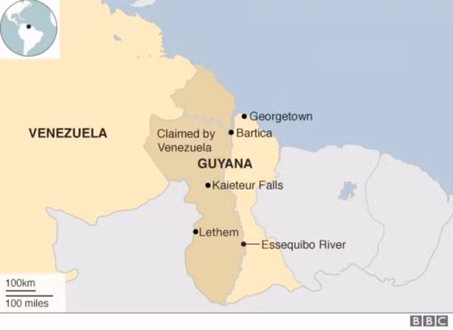 Chính quyền Venezuela tuyên bố sáp nhập vùng lãnh thổ đang do Guyana quản lý.