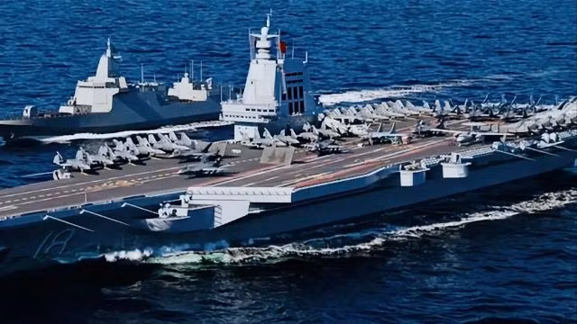 Tàu sân bay Phúc Kiến của Trung Quốc mạnh hơn đáng kể so với chiếc Liêu Ninh và Sơn Đông. Tàu sân bay Phúc Kiến của Trung Quốc mạnh hơn đáng kể so với chiếc Liêu Ninh và Sơn Đông.
