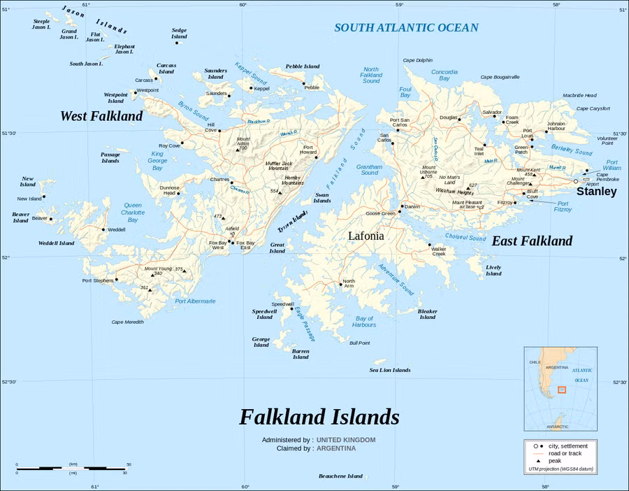 Tranh chấp Quần đảo Falklands/Malvinas vẫn là vướng mắc lớn trong quan hệ giữa Anh và Argentina. Tranh chấp Quần đảo Falklands/Malvinas vẫn là vướng mắc lớn trong quan hệ giữa Anh và Argentina.