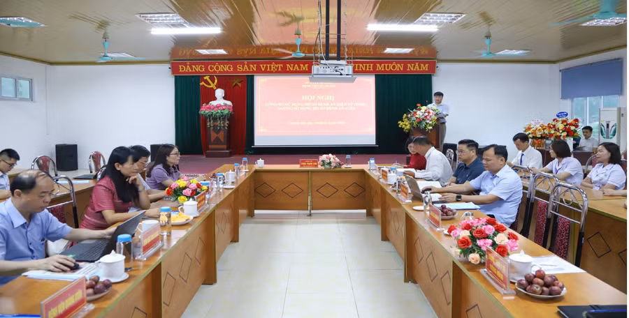 BVĐK Hà Quảng triển khai bệnh án điện tử. Ảnh: Sở Y tế Phú Thọ