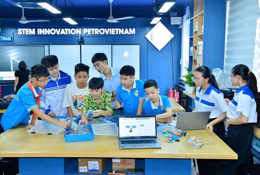 Phòng học STEM của Trường THCS Lê Quý Đôn, phường Minh Xuân, Tuyên Quang.