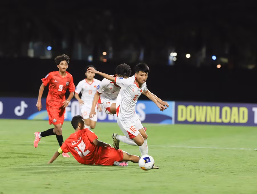 U17 Việt Nam khởi đầu thuận lợi ở U17 châu Á. Ảnh: AFF.
