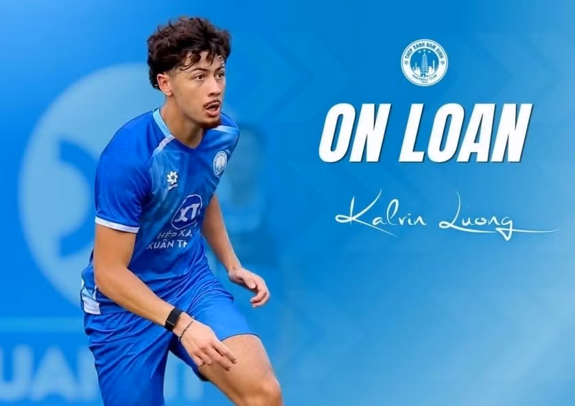 Kalvin Luong tạm rời Thép Xanh Nam Định theo dạng cho mượn.