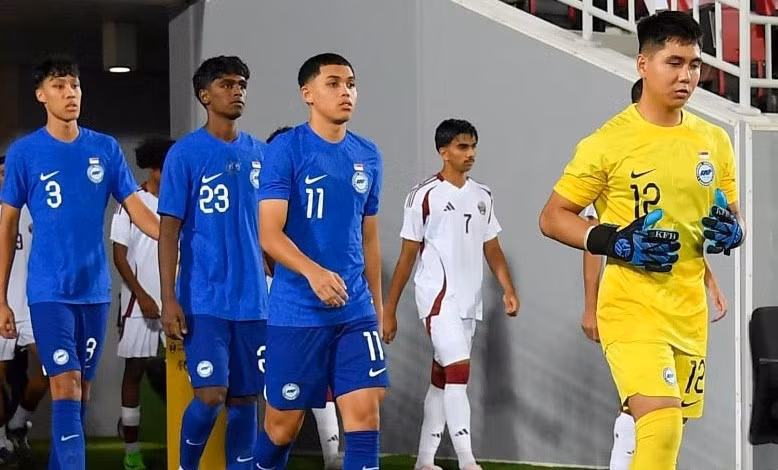Singapore dự Vòng loại U23 Châu Á 2026 tại Việt Nam với đội hình trẻ nhất giải.