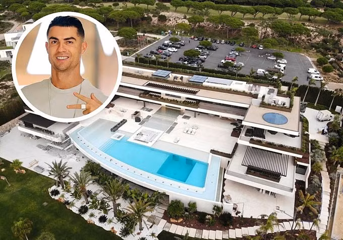 Biệt thự 60 triệu euro của Cristiano Ronaldo. Ảnh: Internet.