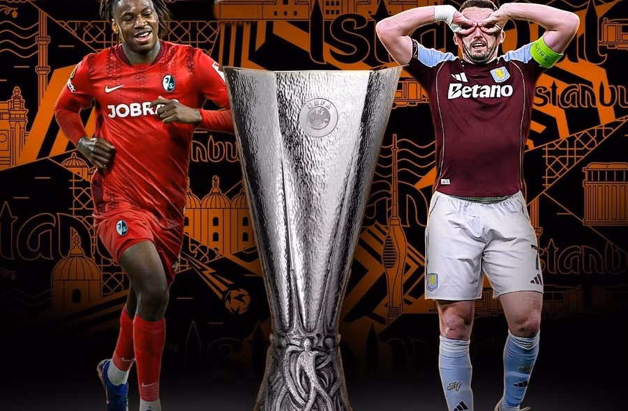 Freiburg so tài với Aston Villa ở chung kết Europa League 2025/26. Ảnh: Internet.