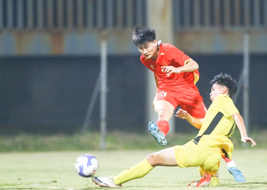 U17 Việt Nam ra quân thuận lợi ở giải vô địch U17 Đông Nam Á. Ảnh: VFF.
