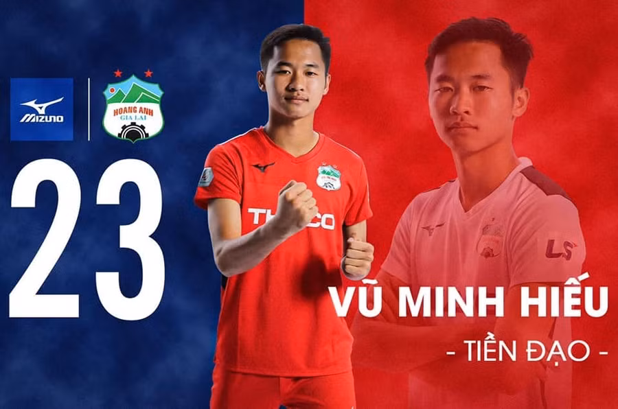 Vũ Minh Hiếu chia tay Hoàng Anh Gia Lai gia nhập Long An.