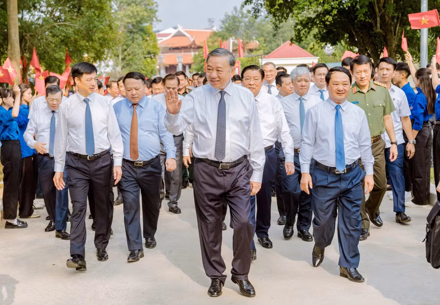 Tổng Bí thư Tô Lâm dự Ngày hội Toàn dân bảo vệ an ninh Tổ quốc tại Tuyên Quang.