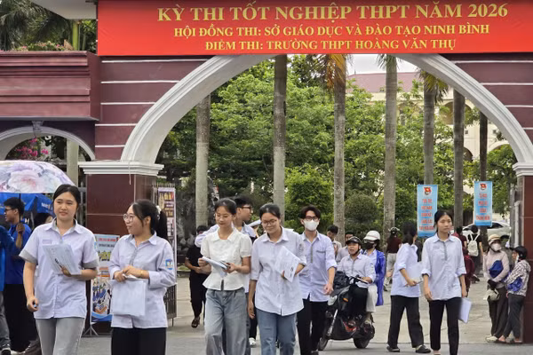 Thí sinh Ninh Bình tham dự Kỳ thi tốt nghiệp THPT năm 2026.