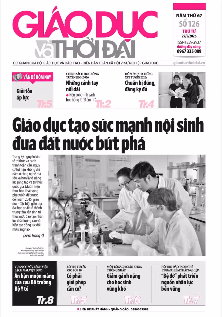 Tin tức báo in 27/5: Giáo dục tạo sức mạnh nội sinh đưa đất nước bứt phá