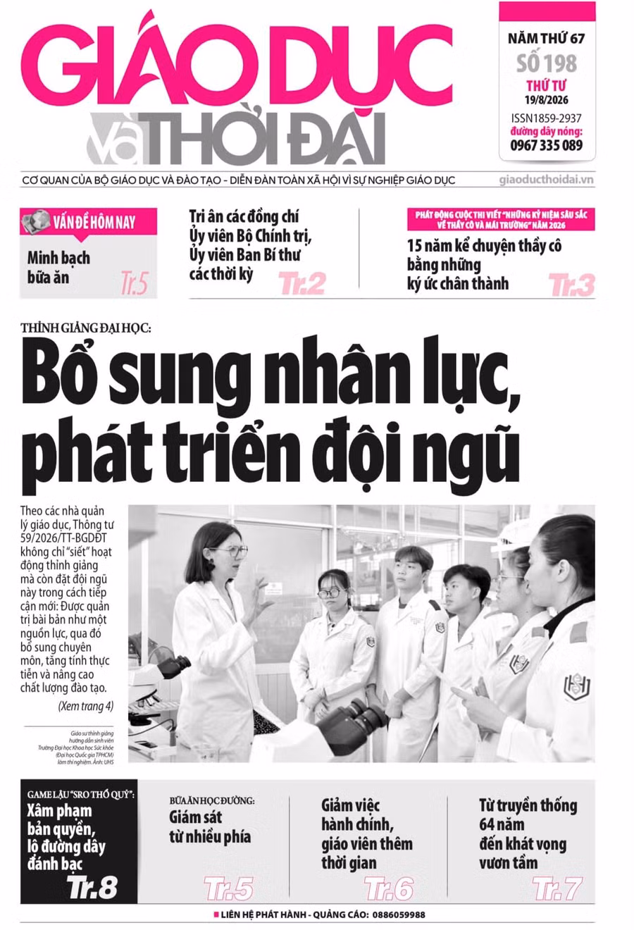 Tin tức báo in 19/8: Giám sát bữa ăn bán trú từ nhiều phía