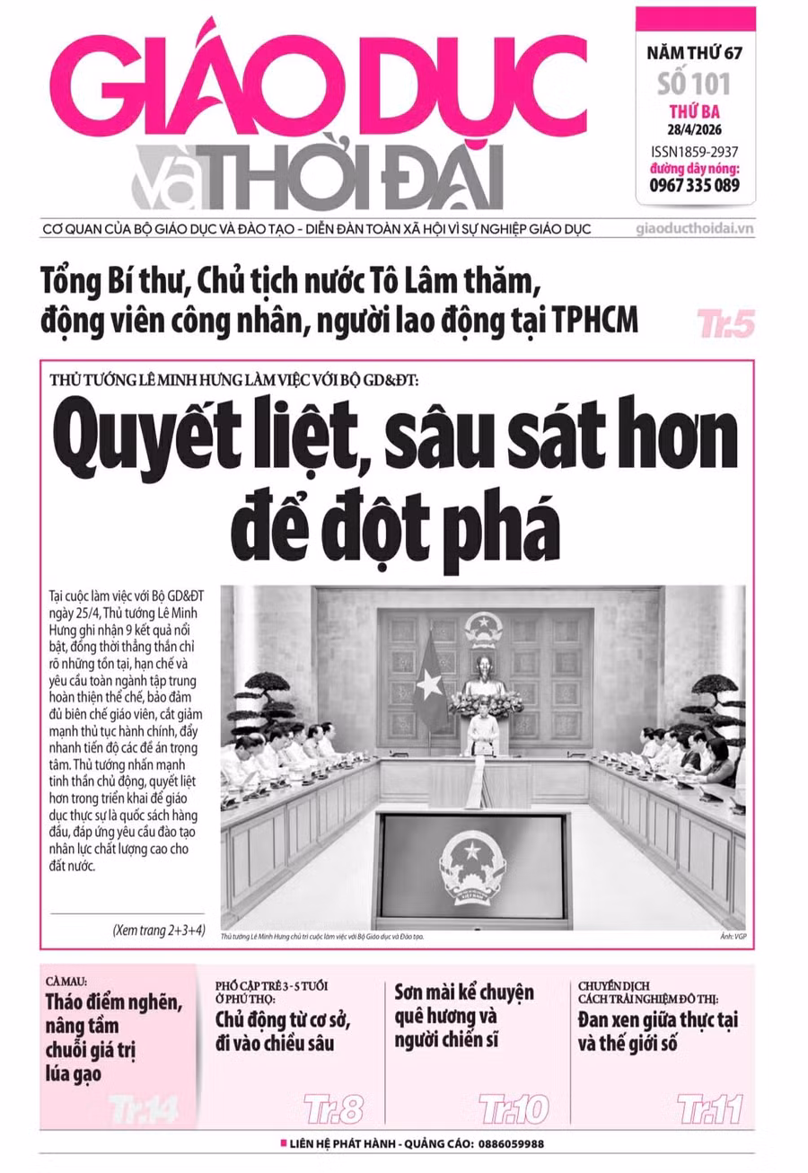 Tin tức báo in 28/4: Quyết liệt, sâu sát hơn để đột phá
