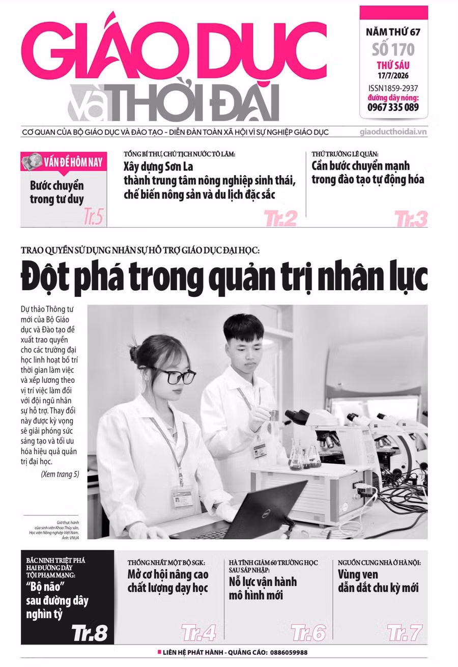 Tin tức báo in 17/7: Đột phá trong quản trị nhân lực