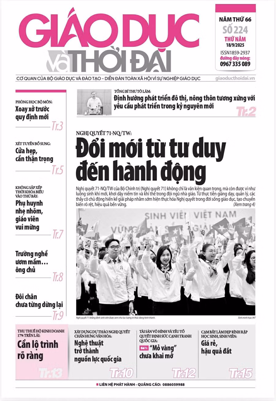 Tin tức báo in 18/9: Đổi mới từ tư duy đến hành động