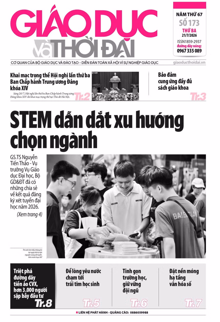 Tin tức báo in 21/7: STEM dẫn dắt xu hướng chọn ngành