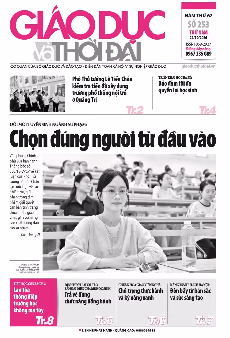 Tin tức báo in 22/10: Bảo đảm tối đa quyền lợi học sinh