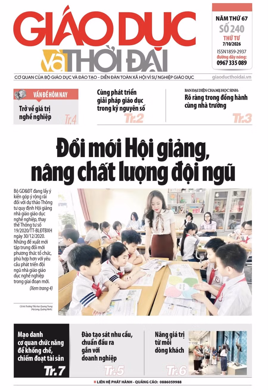 Tin tức báo in 7/10: Rõ vai trò Ban đại diện cha mẹ học sinh