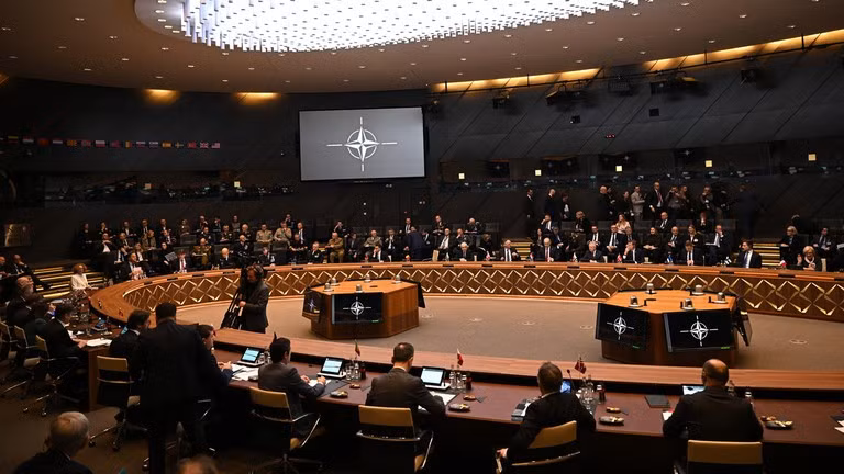 Một cuộc họp của NATO được tổ chức tại trụ sở của khối ở Brussels, ngày 24/5/2026.