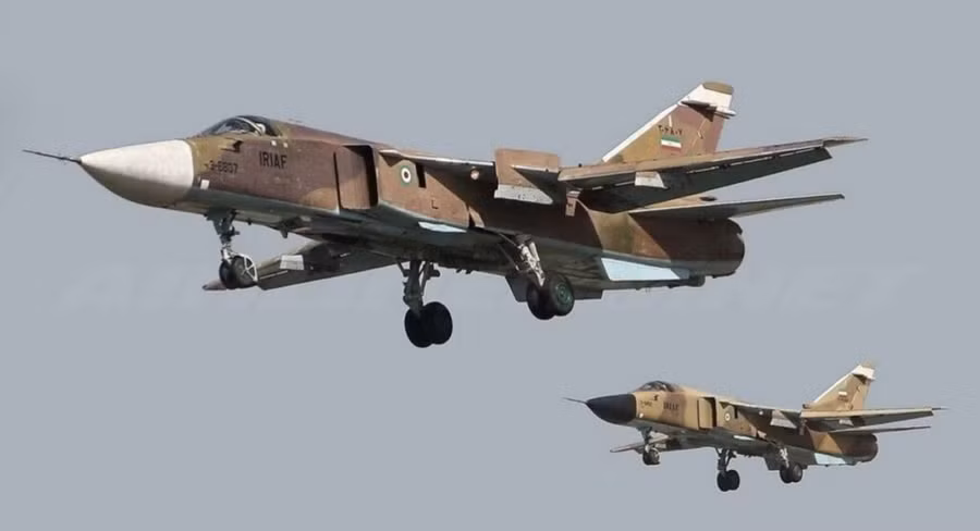 Hai máy bay chiến đấu Iran tham gia vào một nhiệm vụ chiến đấu, ngày 2/3/2026.