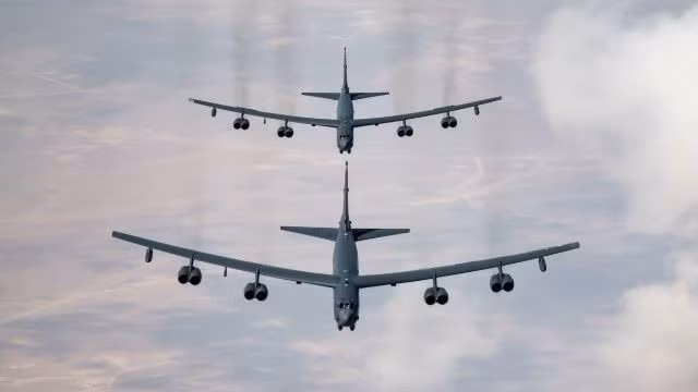 Mỹ điều một cặp máy bay ném bom B-52H Stratofortress thực hiện một loạt các nhiệm vụ trên khắp Trung Đông, ngày 20/2/2025.