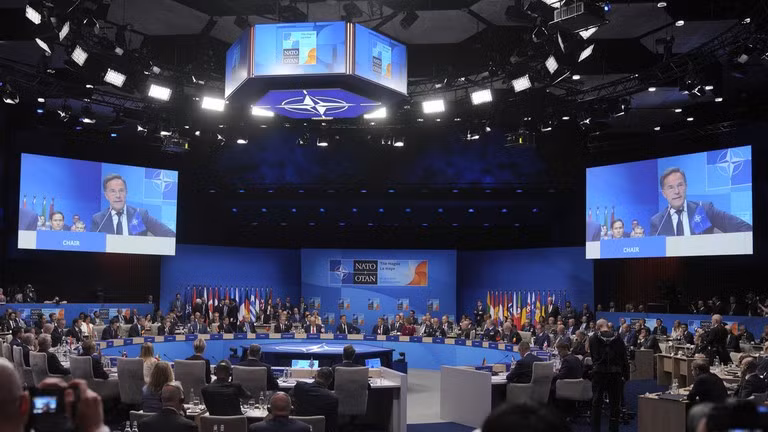 Tổng Thư ký Mark Rutte tại Hội nghị thượng đỉnh NATO năm 2025, The Hague, Hà Lan, ngày 25/6/2025.