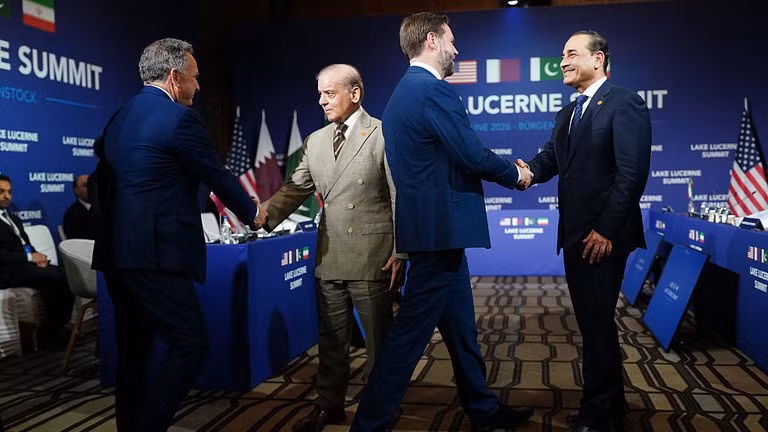Cuộc đàm phán hòa bình giữa Mỹ và Iran tại khu nghỉ dưỡng Burgenstock, bên Hồ Lucerne, gần Stansstad, Thụy Sĩ, ngày 21/6/2026.