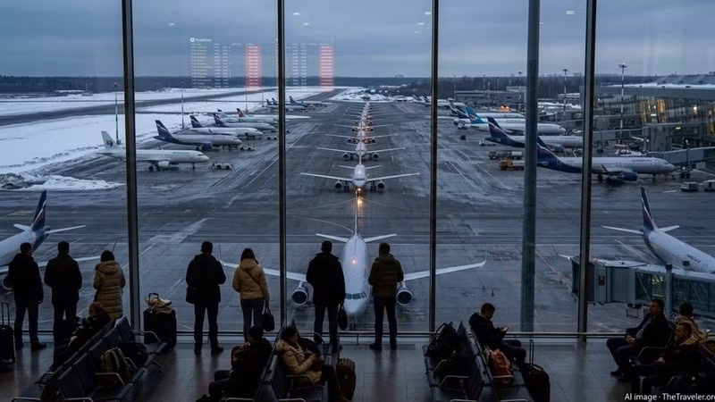 Sân bay Pulkovo của Nga bị UAV Ukraine tấn công vào đêm 3/5/2026.
