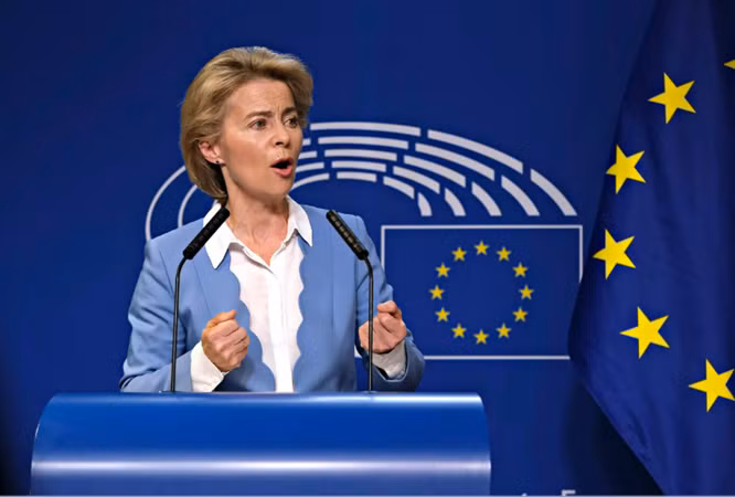 Chủ tịch EC Ursula von der Leyen.
