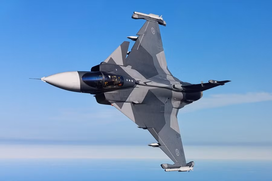 Máy bay chiến đấu Gripen E của Thụy Điển.