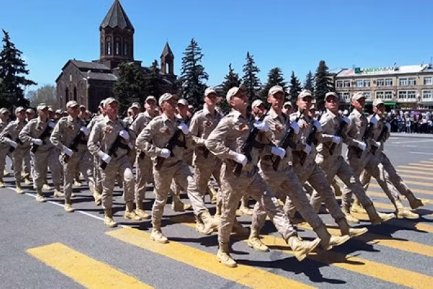 Căn cứ quân sự số 102 của Nga ở Gyumri, Armenia.