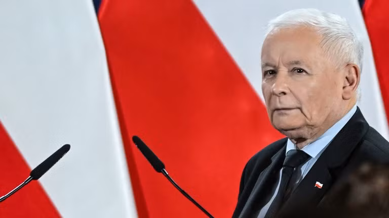 Chủ tịch PiS đối lập Ba Lan - ông Jaroslaw Kaczynski.