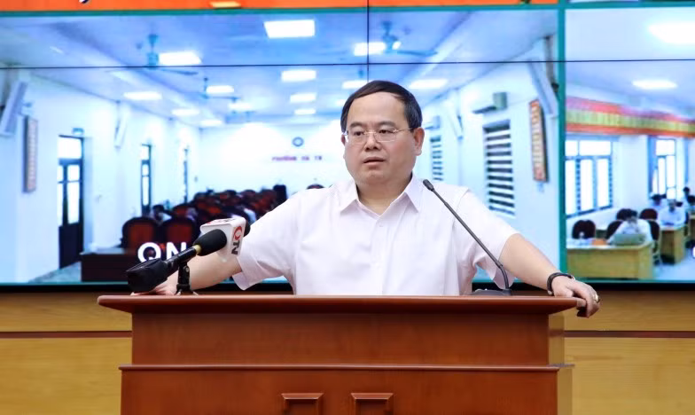 Ông Quản Minh Cường, Bí thư Tỉnh ủy Quảng Ninh phát biểu tại hội nghị.