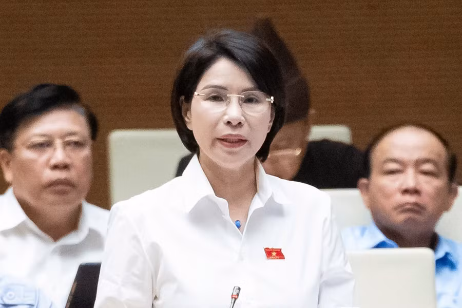 Đại biểu Trần Thị Nhị Hà (Đoàn ĐBQH TP Hà Nội). 