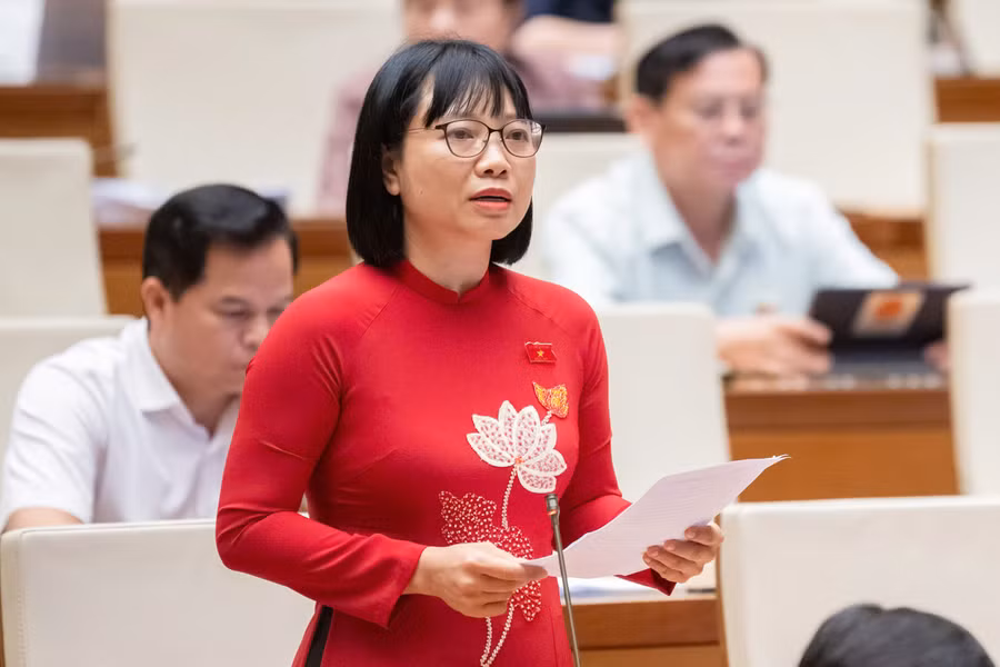 Đại biểu Nguyễn Thị Việt Nga (Hải Dương). (Ảnh: P.Thắng)