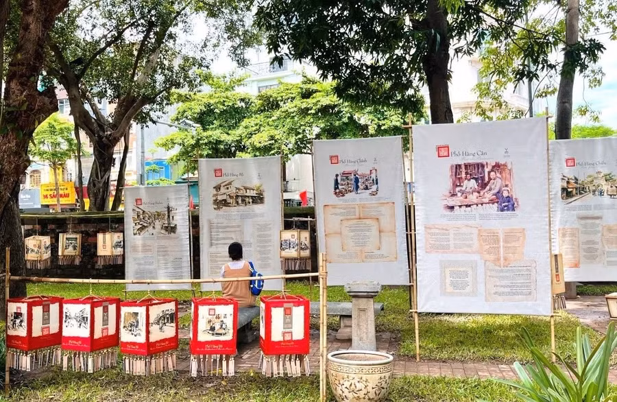 Trưng bày trải nghiệm tại Văn Miếu - Quốc Tử Giám.