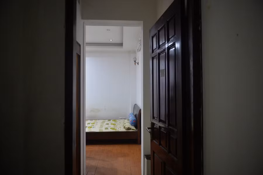 Khu vực căn phòng nơi xảy ra sự việc thương tâm.