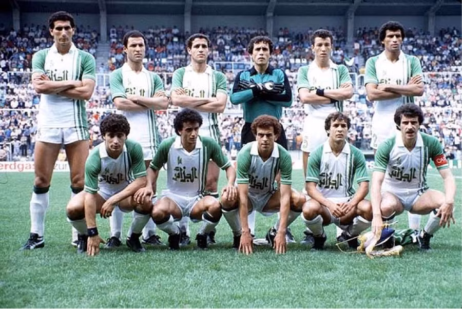 Algeria gây sốc khi đánh bại Tây Đức tại World Cup 1982.