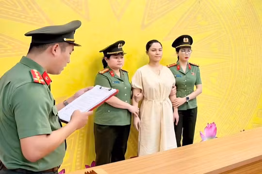 Vũ Thị Dung bị khởi tố. (Ảnh: CATQ)