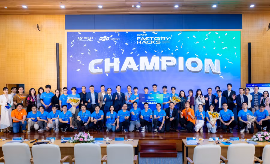 Thí sinh tham gia chung kết Denso Hackathon năm 2024. 