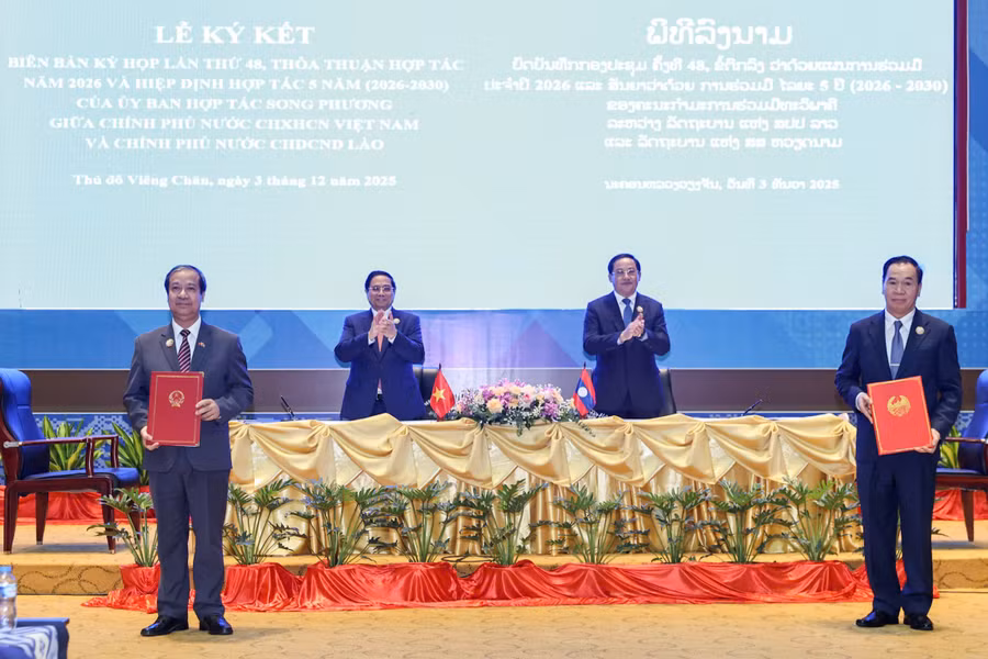 Lễ ký kết Kế hoạch hợp tác giáo dục năm 2026 giữa hai nước Việt Nam - Lào.