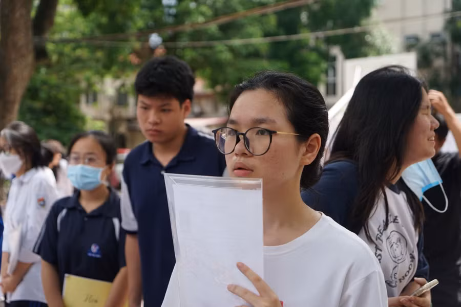 Thí sinh thi tốt nghiệp THPT năm 2024. Ảnh; Xuân Phú.